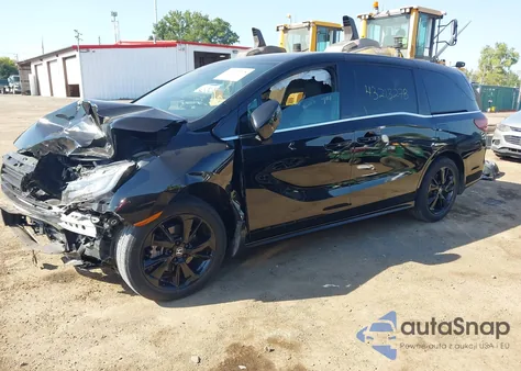 2024 Honda Odyssey Sport из США, поврежденный, VIN 5FNRL6H73RB004576